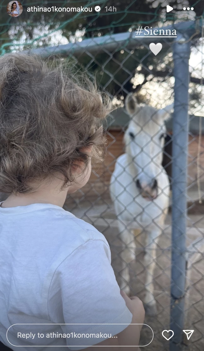 Αθηνά Οικονομάκου | Οι ξέγνοιαστες στιγμές στον ζωολογικό κήπο με την κόρη της, Σιέννα