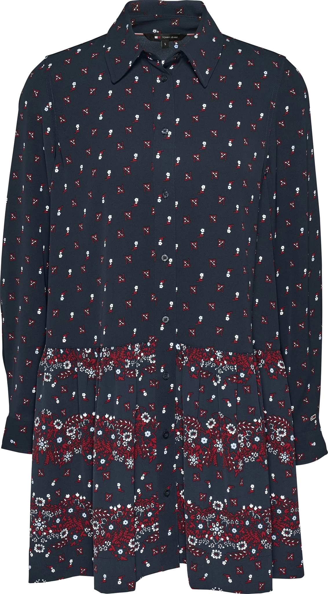 Tommy Jeans Floral Mini Shirt Dress