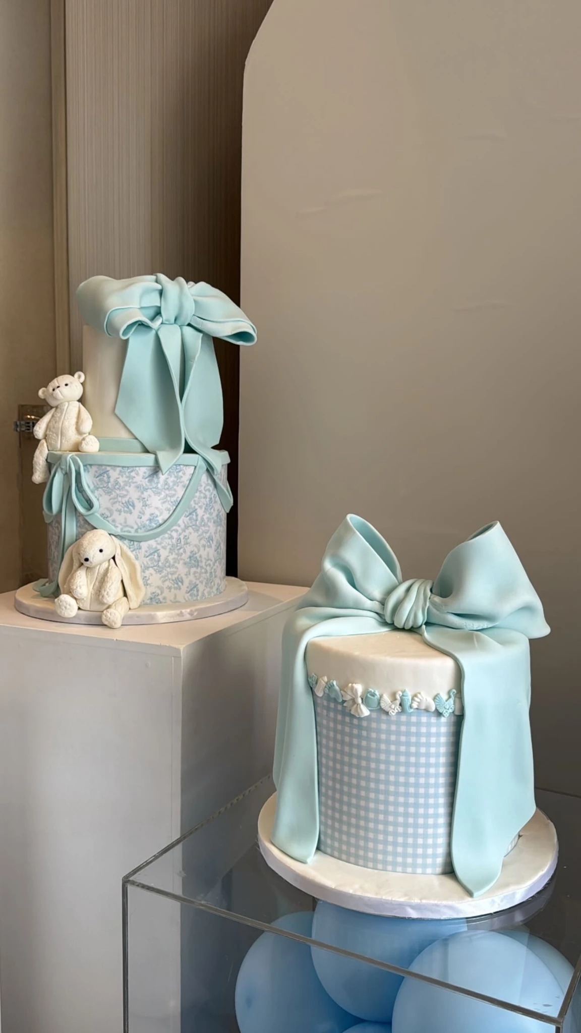 Αλεξάνδρα Νίκα | Το baby shower πριν τον ερχομό του γιου της - Η διακόσμηση σε γαλάζιες αποχρώσεις