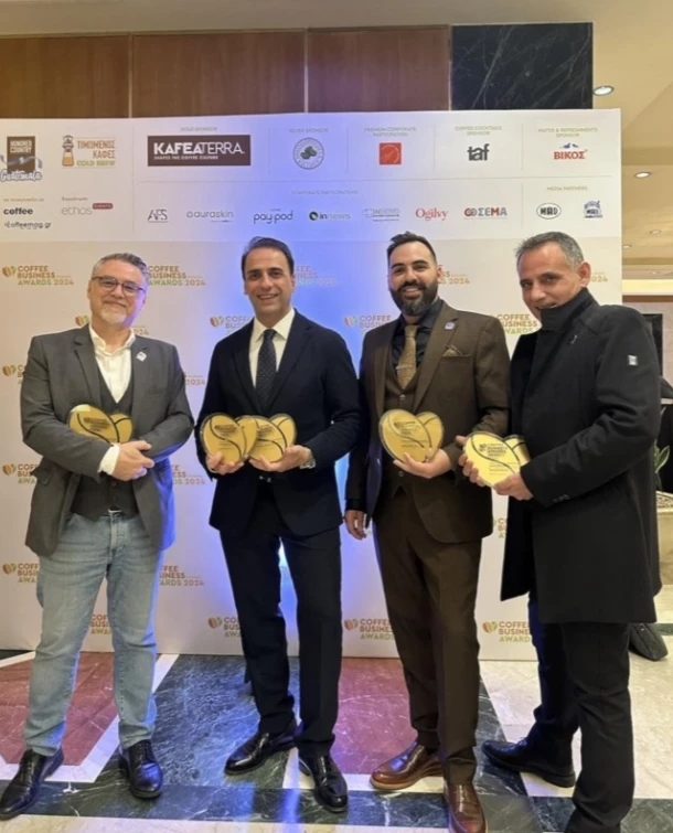 5 Χρυσά βραβεία για την BRISTOT HELLAS A.E. στα Coffee Business Awards 2024