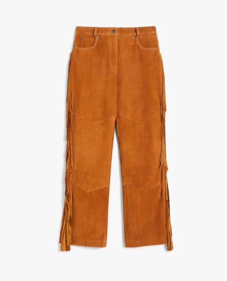 Flared suede trousers Max Mara