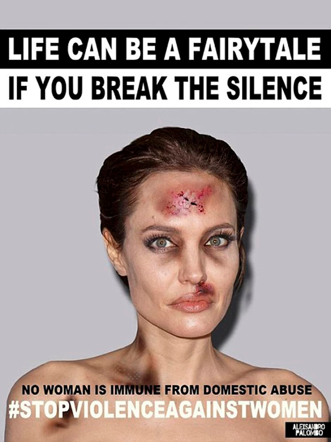 01 Dec 2015 Angelina Jolie Italian artist Alexsandro Palombo disfigures (in photos) eight international stars to denounce violence against women worldwide. BYLINE MUST READ : NO CREDIT *AVAILABLE FOR UK SALE ONLY* ***UK CLIENTS - PICTURES CONTAINING CHILDREN PLEASE PIXELATE FACE PRIOR TO PUBLICATION *** **UK CLIENTS MUST CALL PRIOR TO TV OR ONLINE USAGE PLEASE TELEPHONE +44 208 344 2007