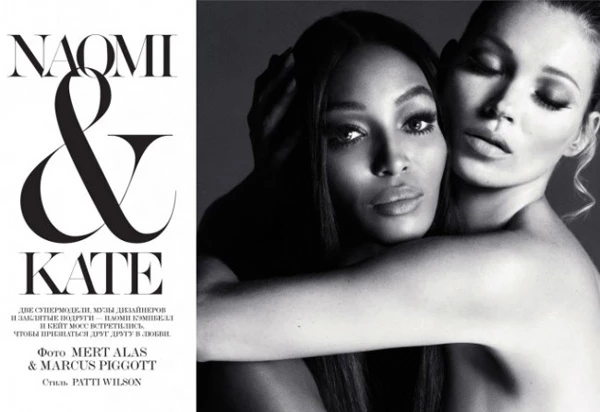 Kate Moss και Naomi Campbell: Μαζί και topless