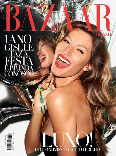 Η Gisele στο επετειακό τεύχος του Harper's Bazaar Βραζιλίας