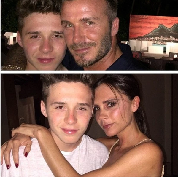 Brooklyn Beckham: Ποζάρει με τους γονείς του 