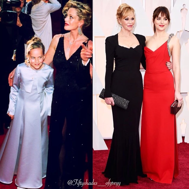 Η Dakota Johnson 15 χρόνια πριν μαζί με τη μαμά της Melanie Griffith στα Όσκαρ - εικόνα 2